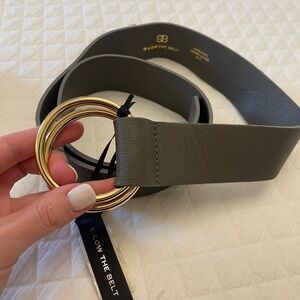 B-Low The Belt, Gray Leather Wrap Belt